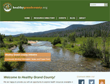 Tablet Screenshot of healthygrandcounty.org